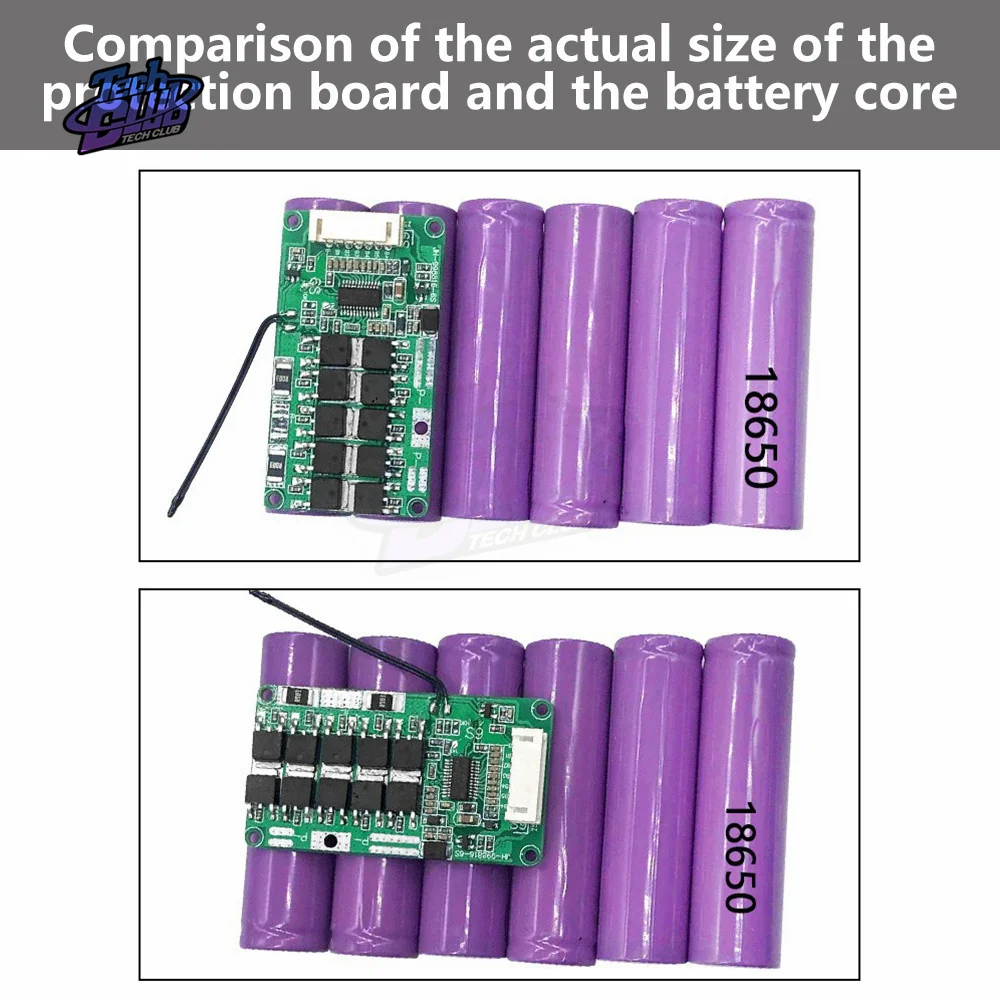 6S 22.2V 10A 15A 20A 25A li-ion Lithium 18650 scheda di carica porta comune protezione da cortocircuito per accessori per elettroutensili