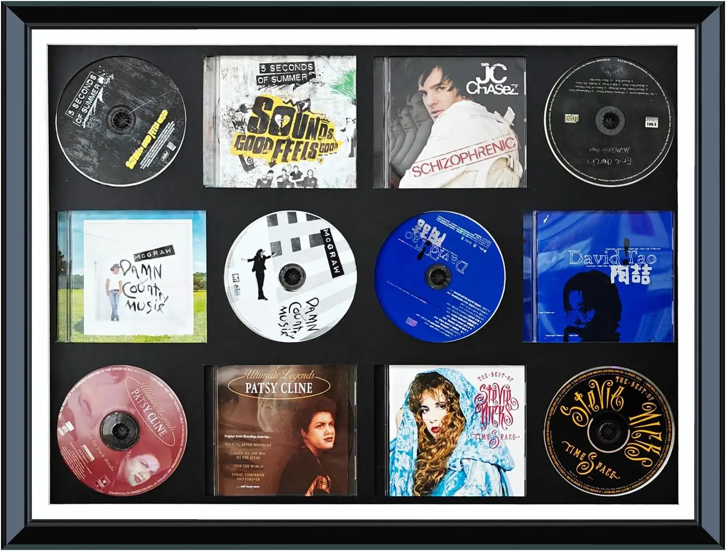 

Подставка для хранения DVD-дисков, рамка-витрина для CD/DVD, рамка-витрина для альбомов Signe Dalbum, подарочная рамка для обложек альбомов, декор для дома для любителей музыки, универсальный декор