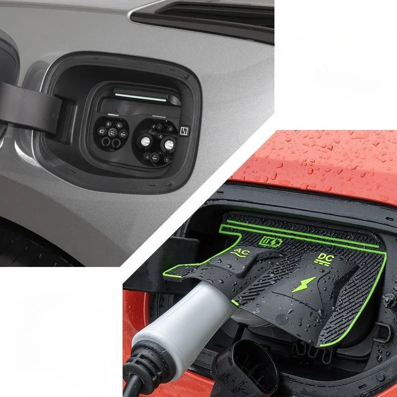 For Zeekr 001 007 7X 9X Car Charging Port Rain Cover Waterproof Dustproof Flip Type Protective Cap Charging Gun Socket Guard