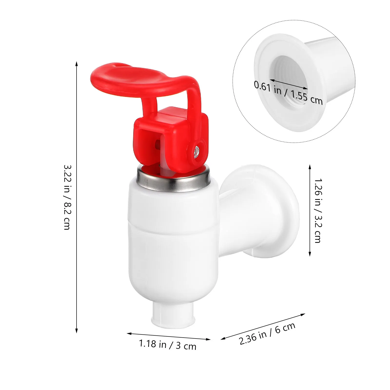 4Pcs Manual Hand Press Water Pump for Dispenser Food Grade Threaded Faucet Home Office Car Beach Outdoor Use Water Dispenser view 3