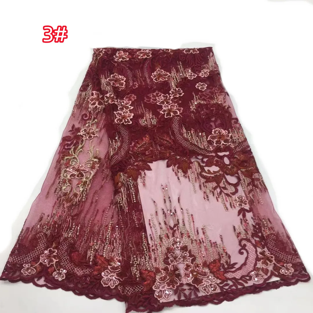 

New heavy three-dimensional flower sequin embroidery, high-end fashion vintage cheongsam dress evening dress fabric