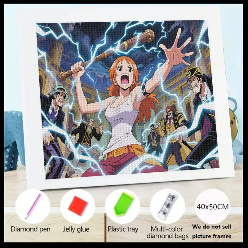

1 шт. динамический цельный наami Thunderstorm 5D набор для алмазной живописи, DIY полная дрель аниме манга кристалл горный хрусталь вышивка искусство Se