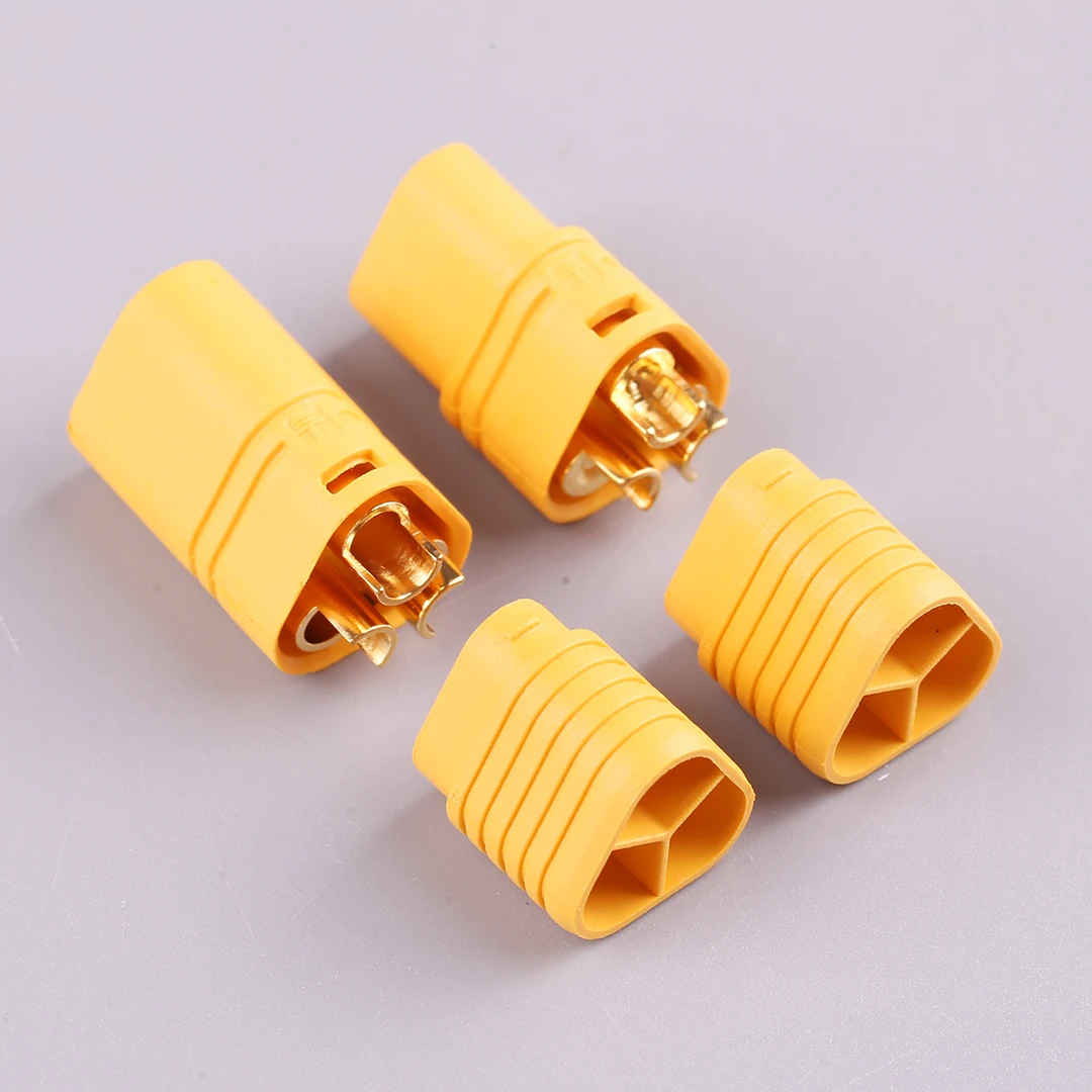 AMASS MT60 3.5mm 3-Pole Bullet Connector Plug Set for RC UAV ESC to Motor 60A Quick Removal Three-Line Connector