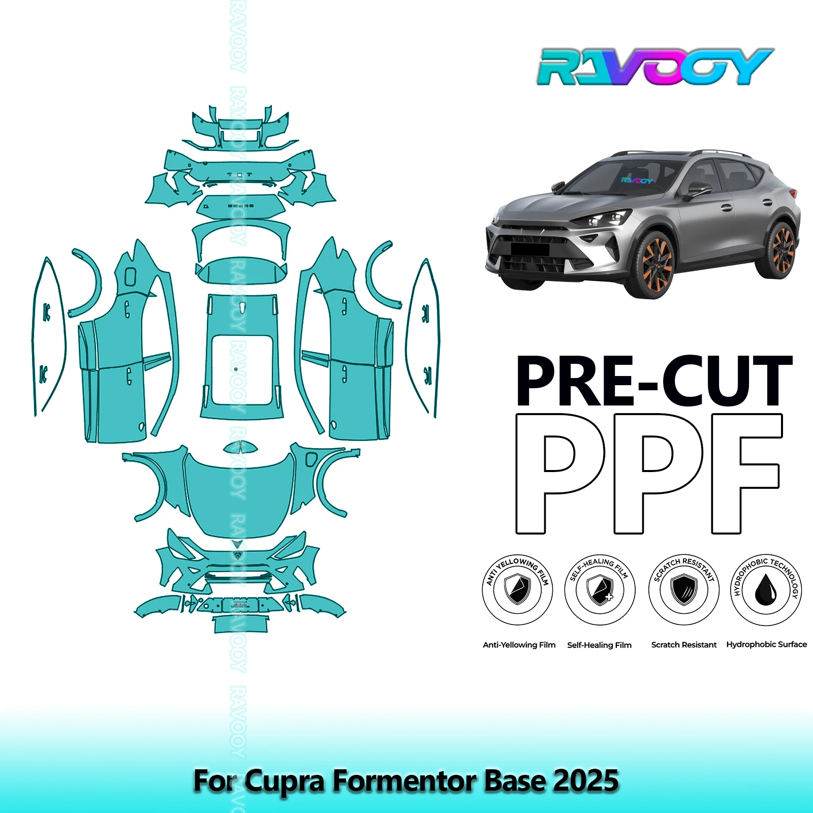 

Full Vehicle Clear Bra Precut PPF Paint Protection Film For Cupra Formentor Base 2025