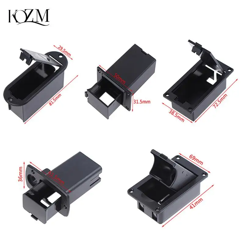 Active Bass Guitar Pickup 9V Battery Boxs 9 volts Battery Holder/Case/Compartment Cover Plug and Cable Contacts