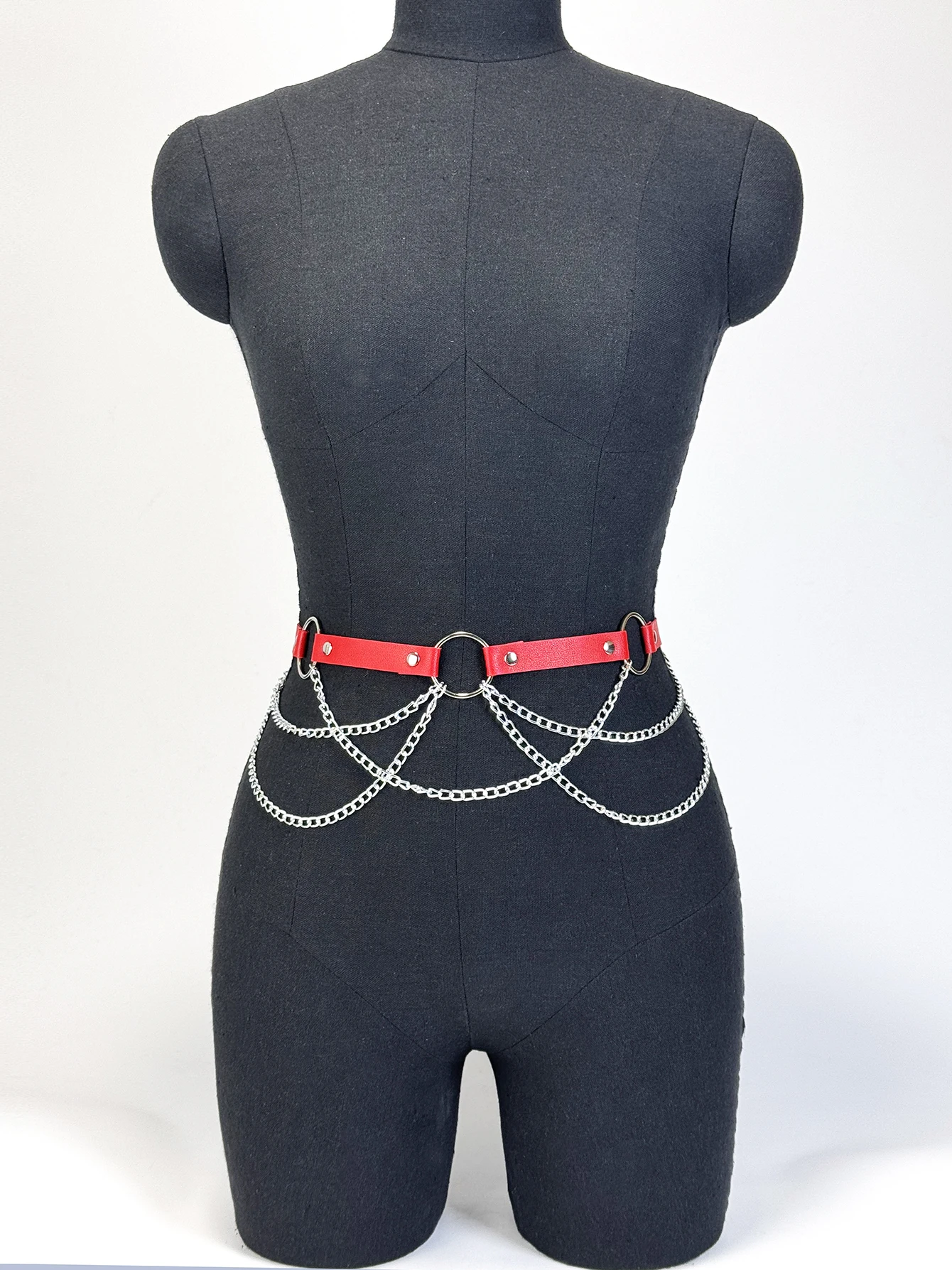 

Ladies' Chain Decorative Belt with Adjustable Waistband for Daily Parties and Holidays Using Punk Gothic Bondage Tight Strap