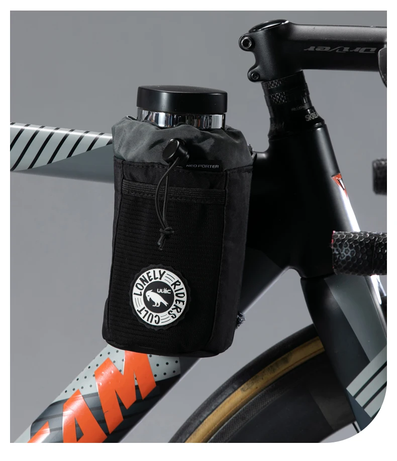 ULAC Fahrrad-Lenkertasche, 1/1,1 l, MTB, Rennrad, Roller, C-HOLD, wasserdichte Vorbautasche, Radfahren, Wasserflaschentasche mit abnehmbarem Streifen – Detail 18