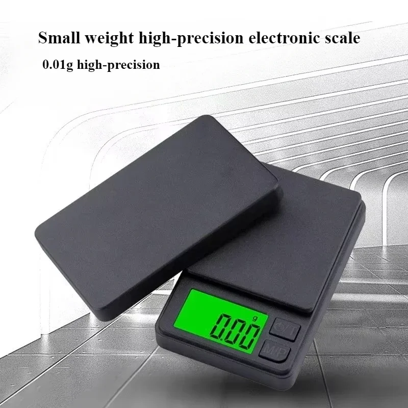 Mini Electronic Jewelry Gram Scale 0.01g Accurate Portable Kitchen Scale with Backlight Multi-units Coffee Scale Weighing Tools