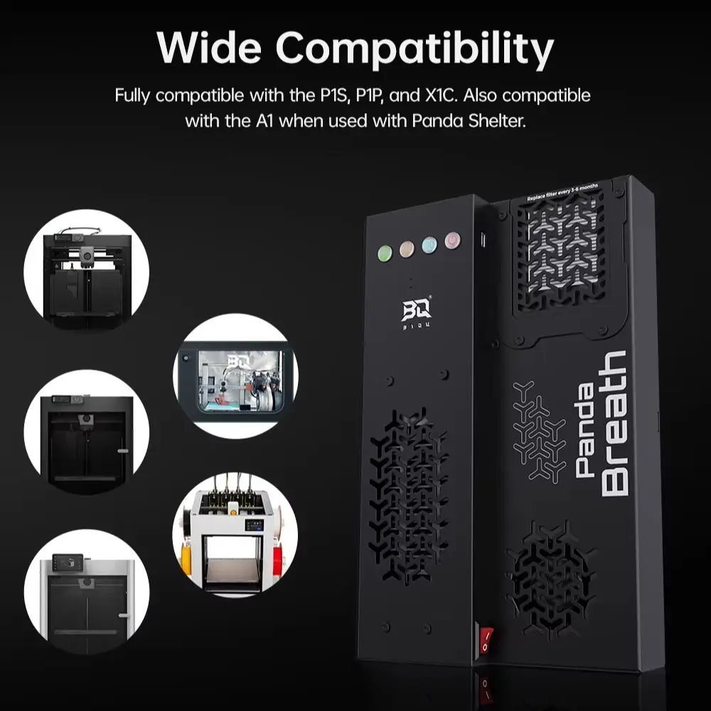 

BIQU Panda Breath SnapMaker U1 Filament Dryer Smart All-in-One Unattended Heater 3D Printers Accessories For Bambu Lab P1/X1/A1