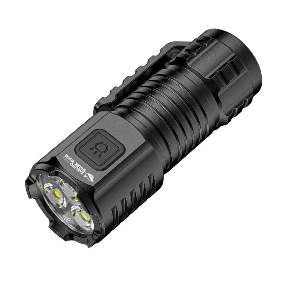 Three-Eyed Monster Mini Flash Super Power Flashlight Flashlight Strong Light Rechargeable Super Bright, Portable Lighting