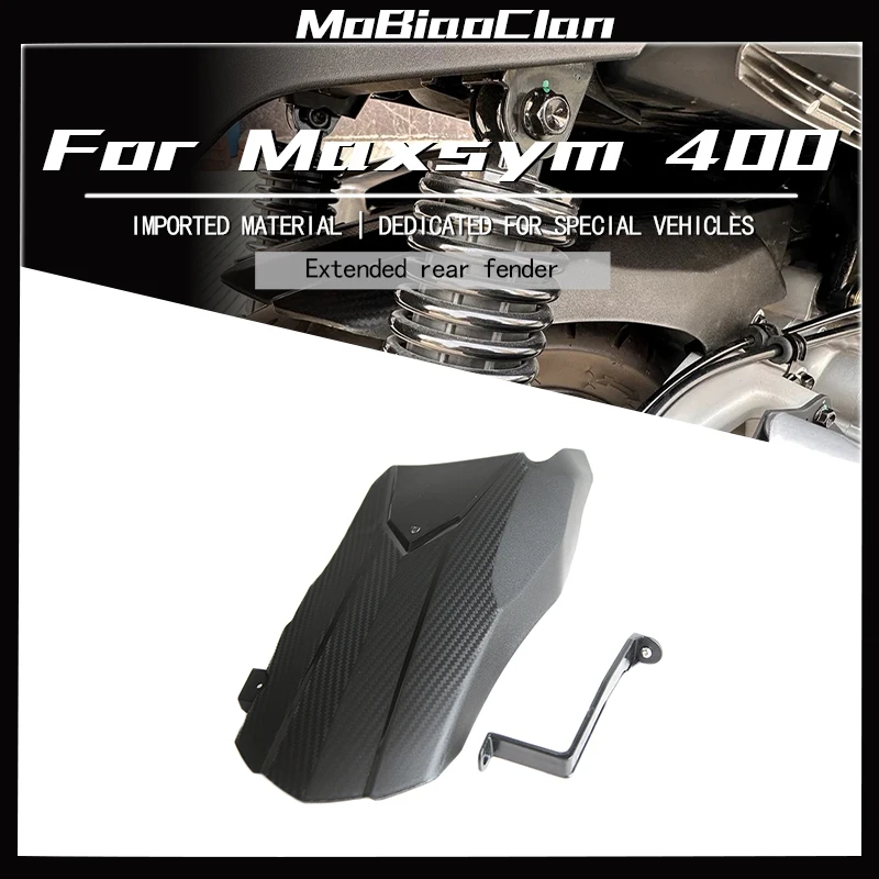 

For SYM MAXSYM 400 Maxsym 400 Maxsym400 2021 2022 Motorcycle Accessories Fenders Carbon Fiber Color Rear Tire Wheel Mudguard