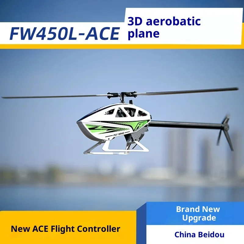 

Fw450l Six-Channel Rc Helicopter Single-Paddle Stabilized Model Remote Controlled Aircraft Toy For Hobbyists New