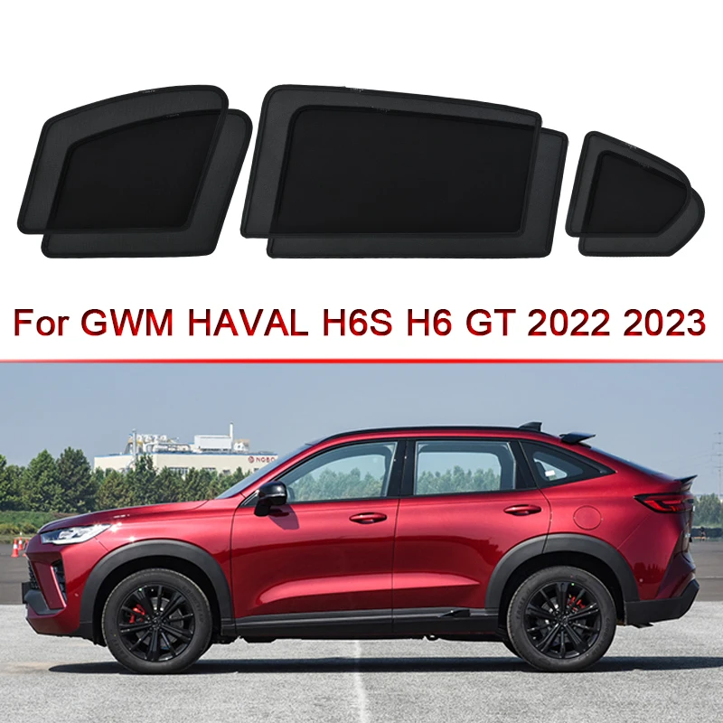 

Car Side Window Sunshades Magnetic Adsorption Curtain Privacy Car Sun Shade UV Reflection Fit For GWM HAVAL H6S H6 GT 2022 2023