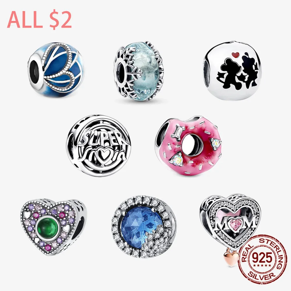 

925 Sterling Silver Charms A bite of surprise cake Beads Fit Original Pandora Bracelet Gift DIY