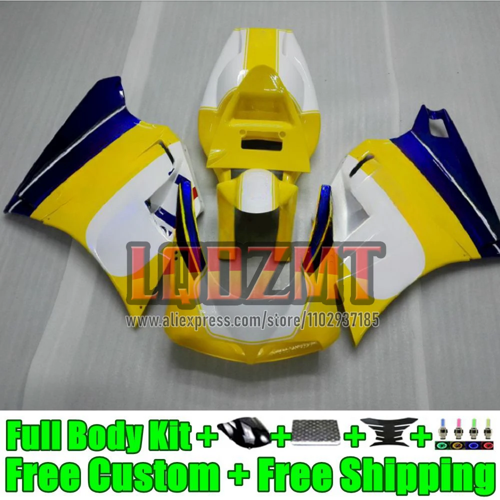 Injection For DUCATI 748 853 916 996 yellow blue 998 S R CC 28No.5 748S 996R 998R 1994 1995 1996 1997 1998 99 00 01 02 Fairing