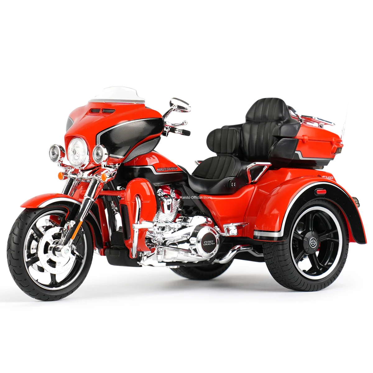 Maisto 1:12 2021 Harley Davidson CVO Tri Glide Trikes Die Cast Vehicles Collectible Hobbies Motorcycle Model Toys