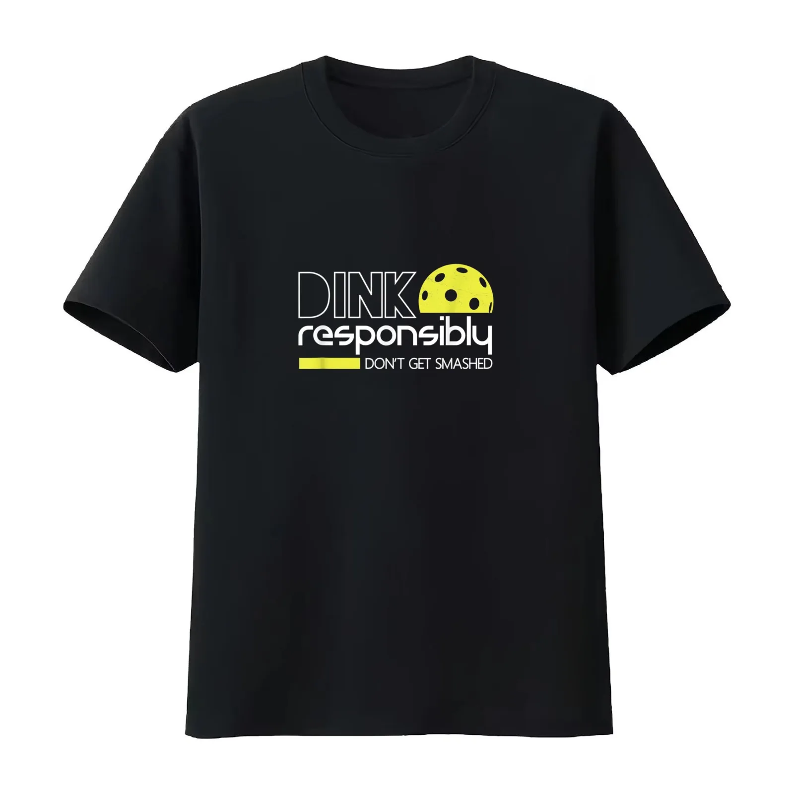 Dink Responsibly Funny Pickleball T shirt T-Shirt Summer Casual Cotton Tee Oversized Streetwear Tops Vintage Graphic Print