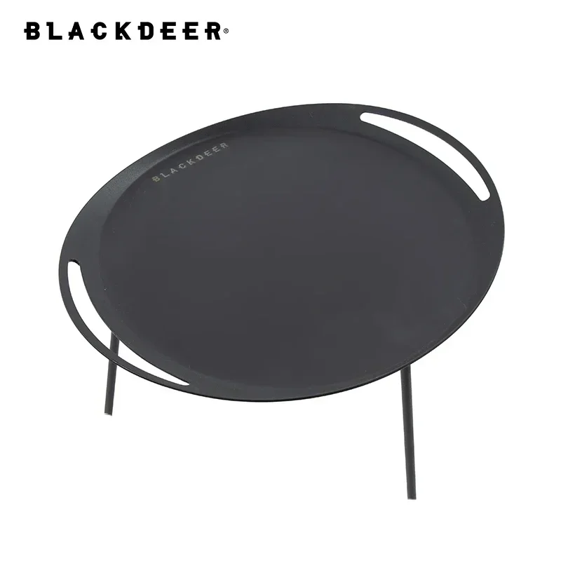 

BLACKDEER Iron Baking Pan Portable Korean BBQ Grill Pan Non-Stick Charcoal Grill Plate Cooker Party Picnic Terrace Beach Tray