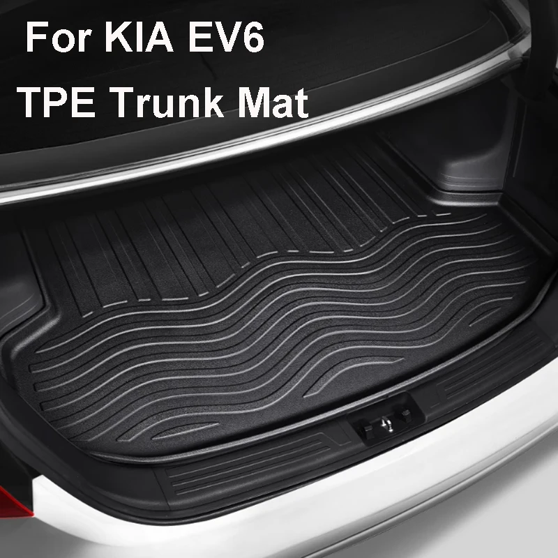 

Waterproof Thickened Wear-resistant Interior for KIA EV6 2023-2024 Car Trunk Mat Protection Accessory Decorative TPE Pad