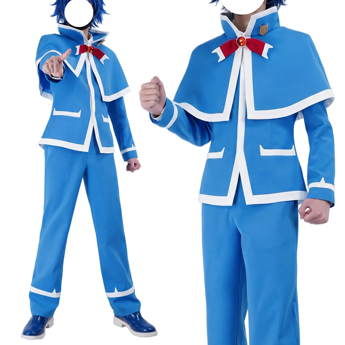 

Mairimashita Iruma-kun Suzuki Iruma Cosplay Costume Outfit Babylus Demon School Uniform Detachable Cloak Full Set for Men HCos