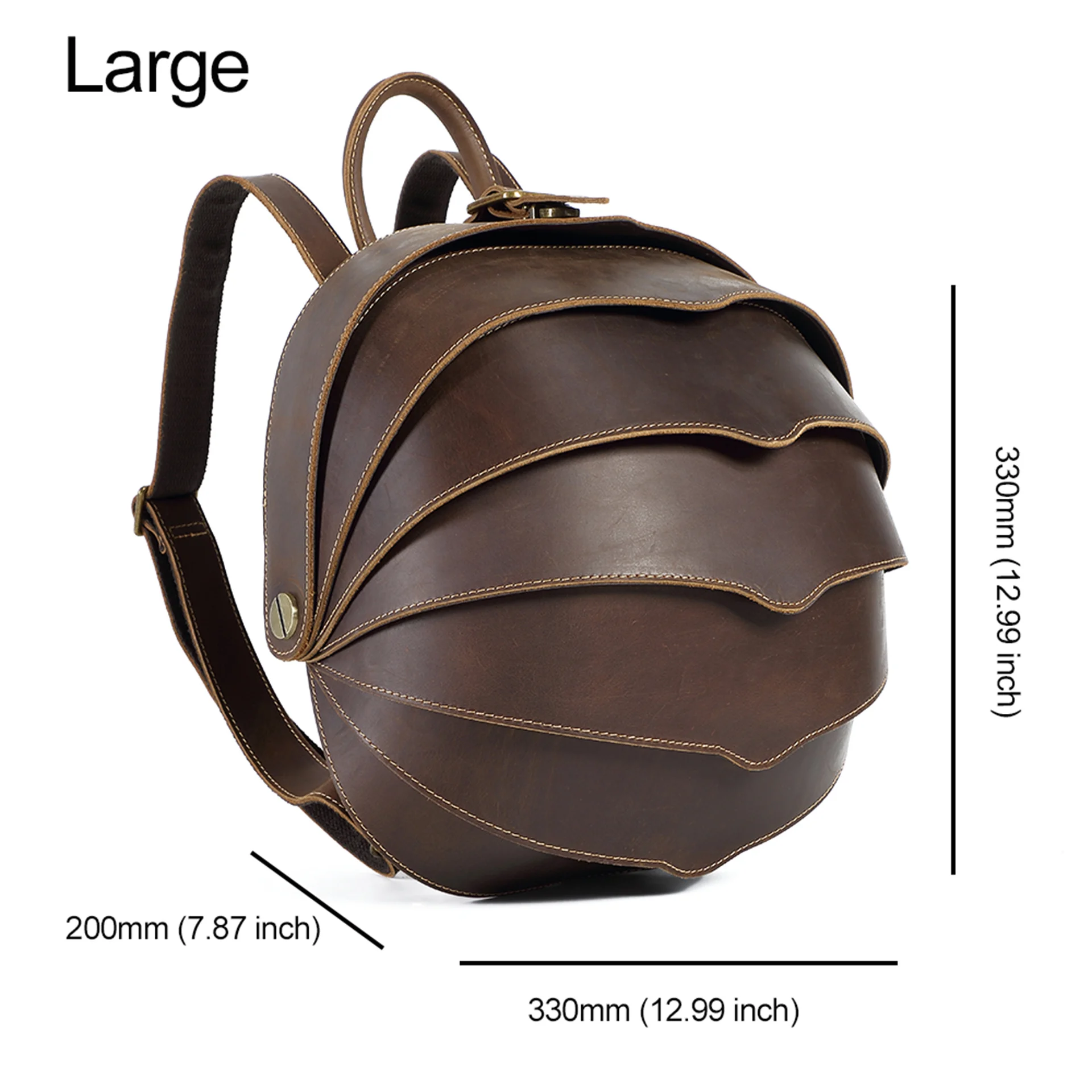 Imagem -06 - Aiguoniu Handcrafted Topo Mochila de Couro Mochila de Viagem dos Homens do Vintage Mochila Feminina Pequeno Grande Portátil Mochilas Retro