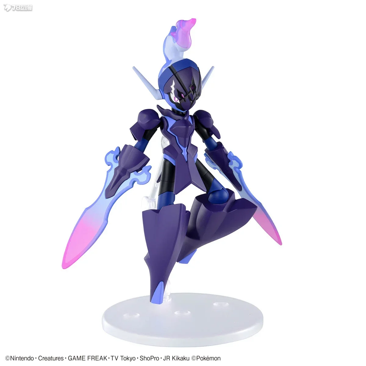 

Bandai Original Pokémon Evolution Series NO.57 Cangyan Blade Ghost Anime Assembly Collectible Model Ornaments Gifts for Boys