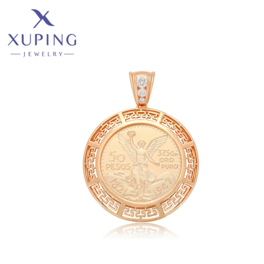 

Xuping Jewelry New Arrival Fashion Elegant Unique Shape Gold Color Pendant Necklace for Women Girls Birthday Gifts X000809804