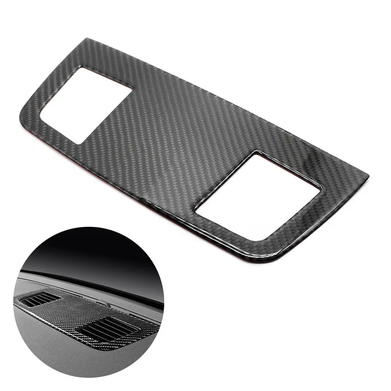 Carbon Fiber Car Interior Dashboard Air Conditioning Outlet Vent Cover Sticker Trim For BMW 3 Series E90 2005- 2011 2012