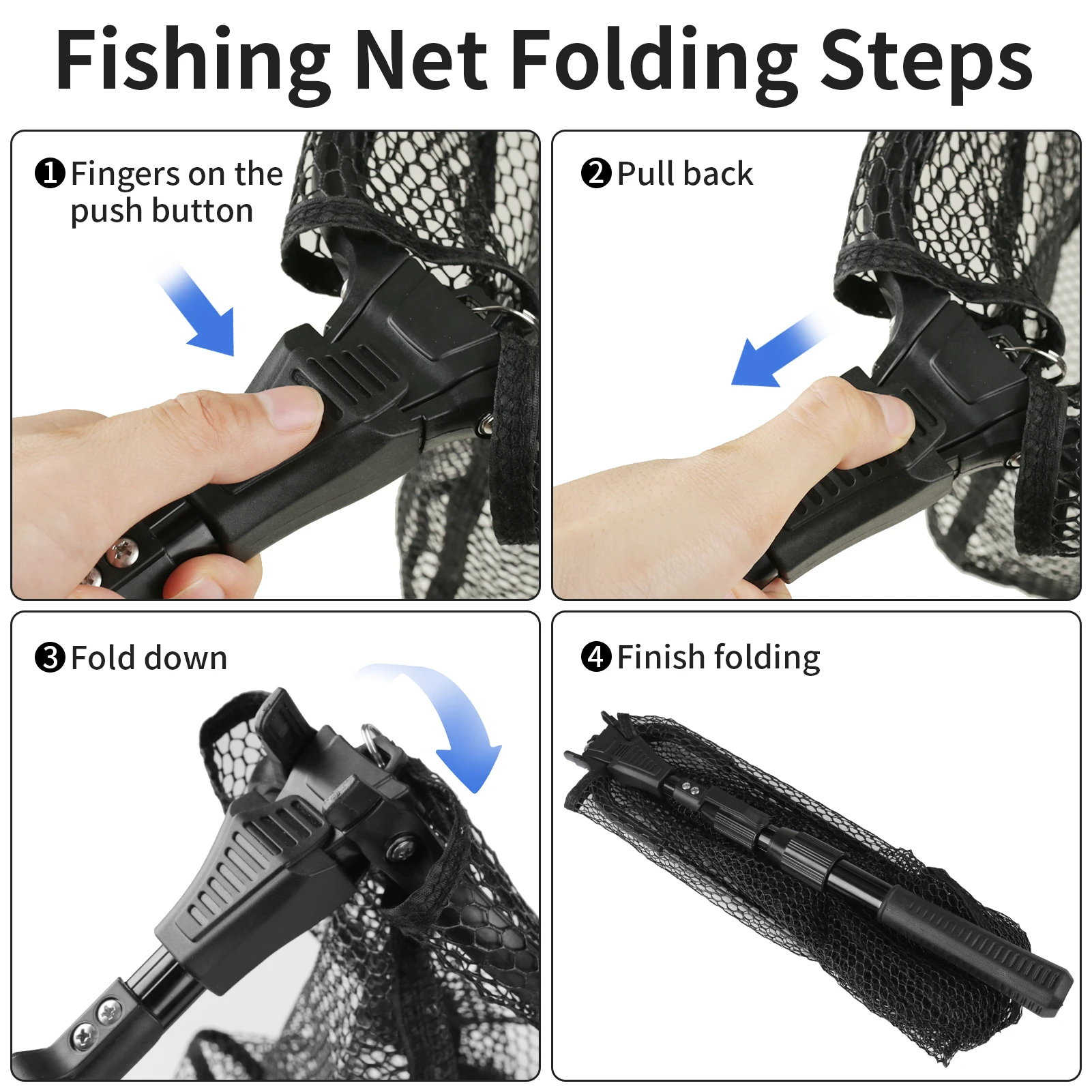Rete da Pesca Pieghevole con M - Fish Net Handle recensione e prezzo