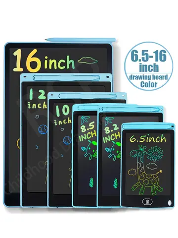 16/12/10/8.5/8.2/6.5/4.5inch LCD graphic tablet,color drawing tablet,3 4 5 6 7 8years kids birthday gifts/Christmas/travel toys