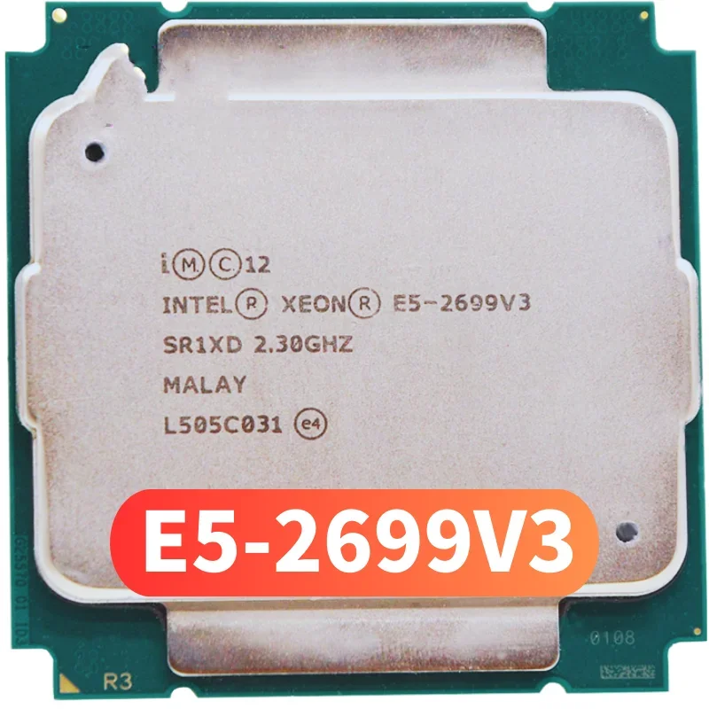 

Xeon E5 2699 V3 E5-2699V3 процессор SR1XD 2,3 ГГц 18 ядер 145 вт Socket LGA 2011-3 CPU E5 2699V3