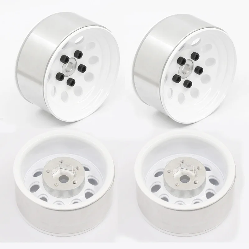 

4PCS RC Crawler 1:10 Metal Wheel Rim 1.9 Inch BEADLOCK for 1/10 Axial SCX10 AXI03007 Traxxas TRX-4 TAMIYA CC01 D90 D110