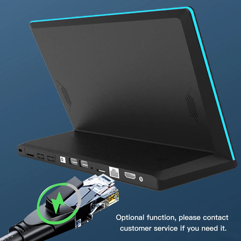 L Shape 10.1 Inch Touch Tablet Android Customer Feedback Bank Evaluator Desktop Android  Advertising POE RJ45 Port Tablet