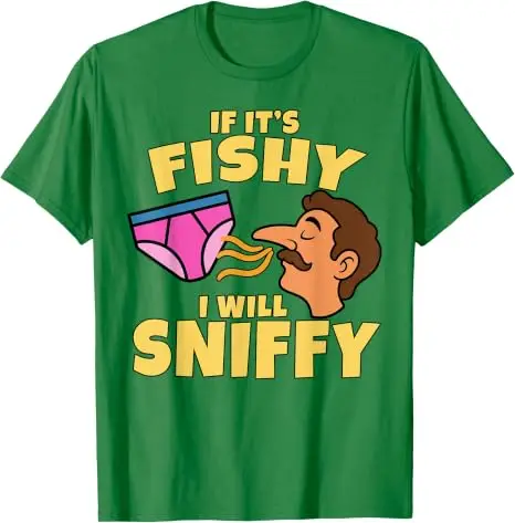 Wenn es von Fisch gerucht hat, werde ich schnüffeln – Lustiges, peinliches T-Shirt, Y2K, schmutziger Witz, Gag-Geschenk, Unhinged-Shirt, Humor, Junggesellinnenabschied, Party-T-Shirt, Oberteile – Detail 11