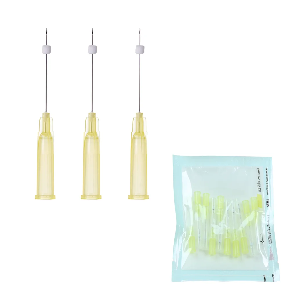 20PCS PCL 29G 25MM 38MM Blunt Cannula Eye/Face Lift Korea Mono Screw Sharp Thread Lifting Needle For Dermal Filler Hyaluronic