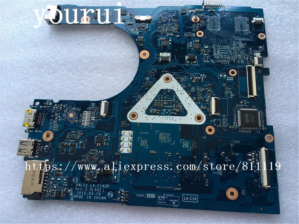 CSRZSZ For Dell Inspiron 5455 5555 5755 Laptop For Motherboard  AAL12 LA-C142P CN-0CD4HR 0CD4HR CD4HR  with A10-8700P DDR3 Test