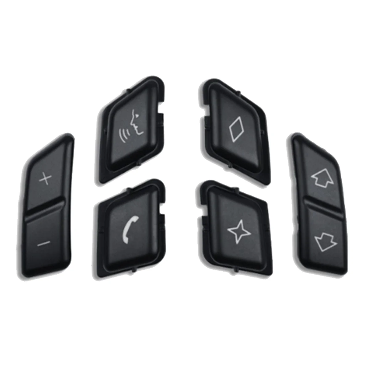 

Чехлы для кнопок рулевого колеса автомобиля, кнопка управления меню, переключатель громкости для BMW X1 E84 3 серии E90 E91 E92 E93 (B)