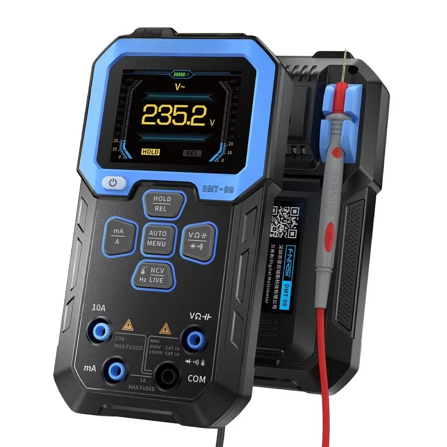 DMT-99 Digital Multimeter Intelligent Anti-Burn Multi-Functional LCD Display Electrician Multimeter