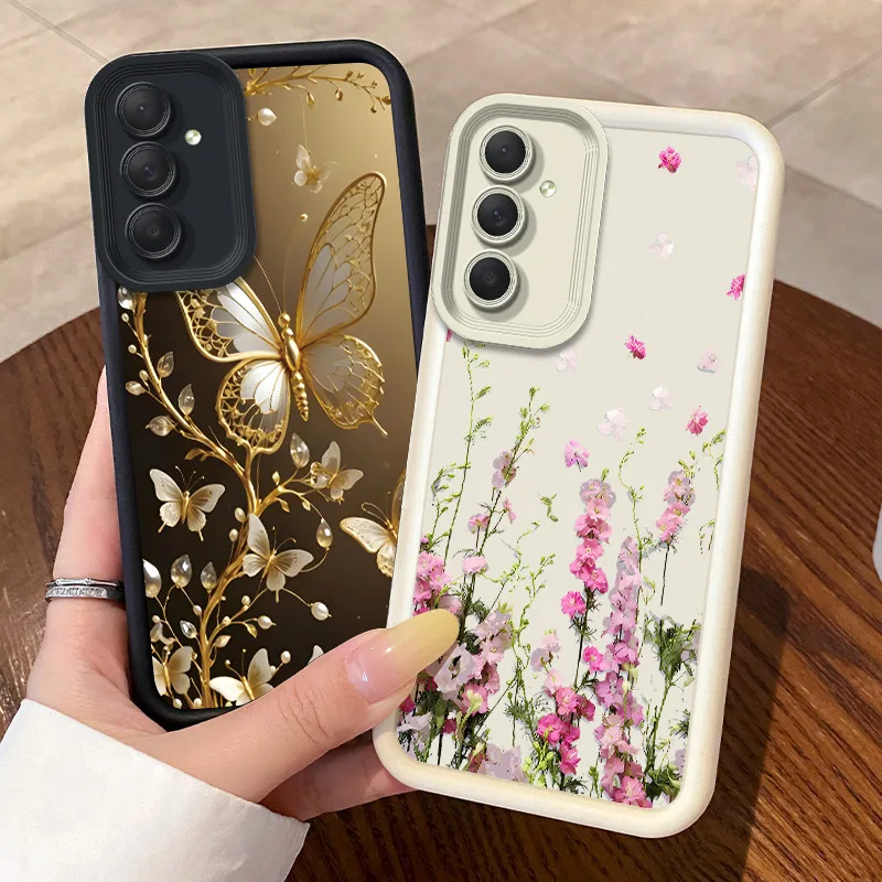 For Samsung Galaxy M54 5G Phone Case Samsung F54 5G Funda Cute Flower Cartoon Fashion Shockproof Cover Silicone Protective Cases