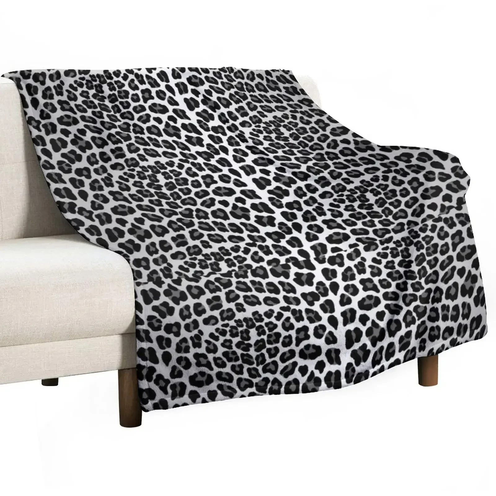 

Snow Leopard print Throw Blanket Cute Plaid Plaid Blankets