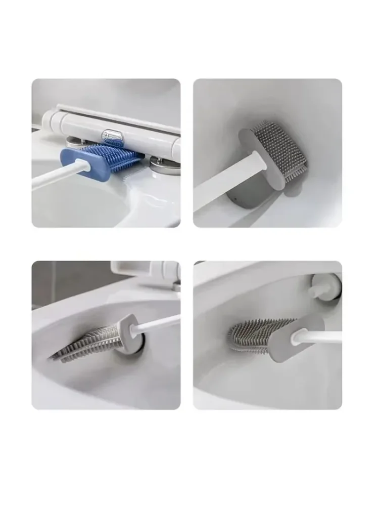 Toilet Brush with No Dead Corners, a Brush Tool for Household Toilet Washing, Wall Mounted Toilet Cleaning Set