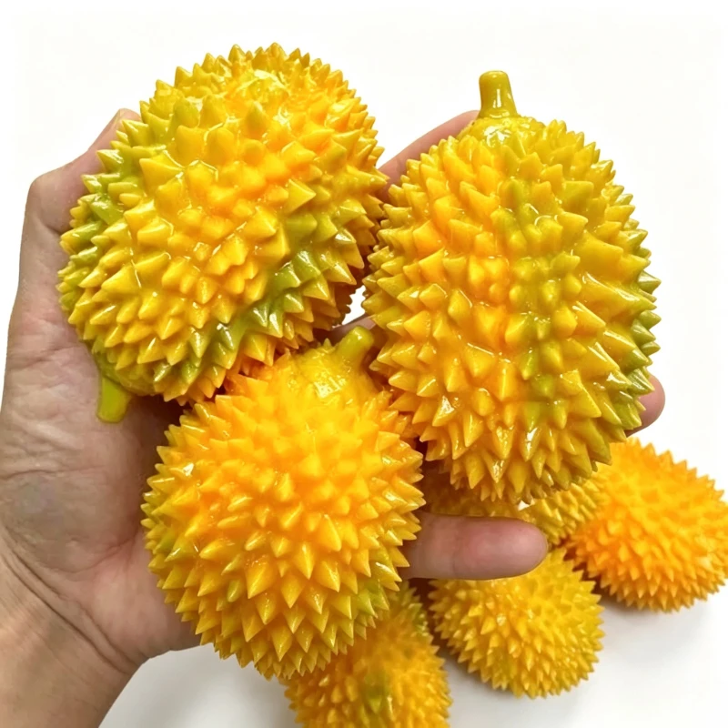 Knuspriger Durian-Quetschball, handgefertigtes knuspriges Stressball-Spielzeug, Quetsch-Fidget-Ball, ASMR-Sensorik-Stressabbau-Spielzeug für Erwachsene