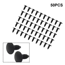 50×Car Universal- Plastic Rivet Fastener Clip 7.5mm-6.0mm Hole For Nissan- For Honda- Fender Bumper Shield Retainer Rivets