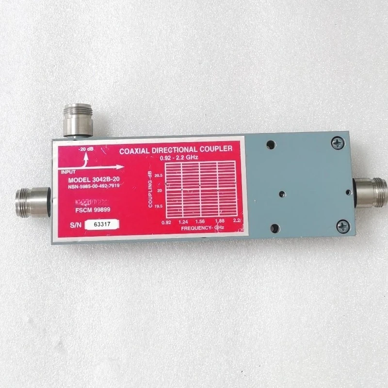 3042B-20 0.92-2.2GHz 20dB RF N-type high-power coaxial directional coupler