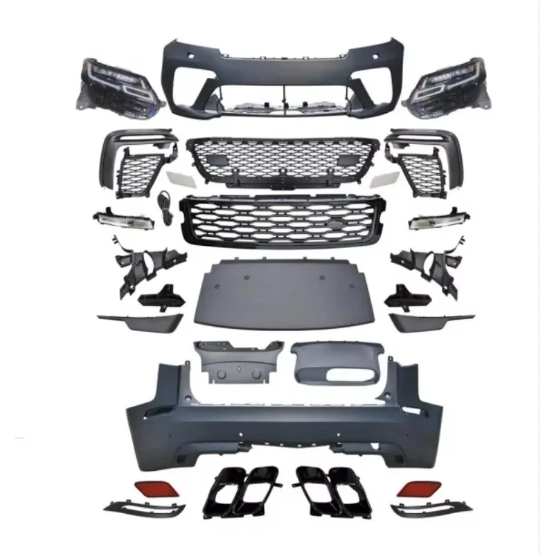SVA Style Car Bodykit Fit for Velar 2017-2021 Front Bumper Rear Bumper Grille Tail Throat