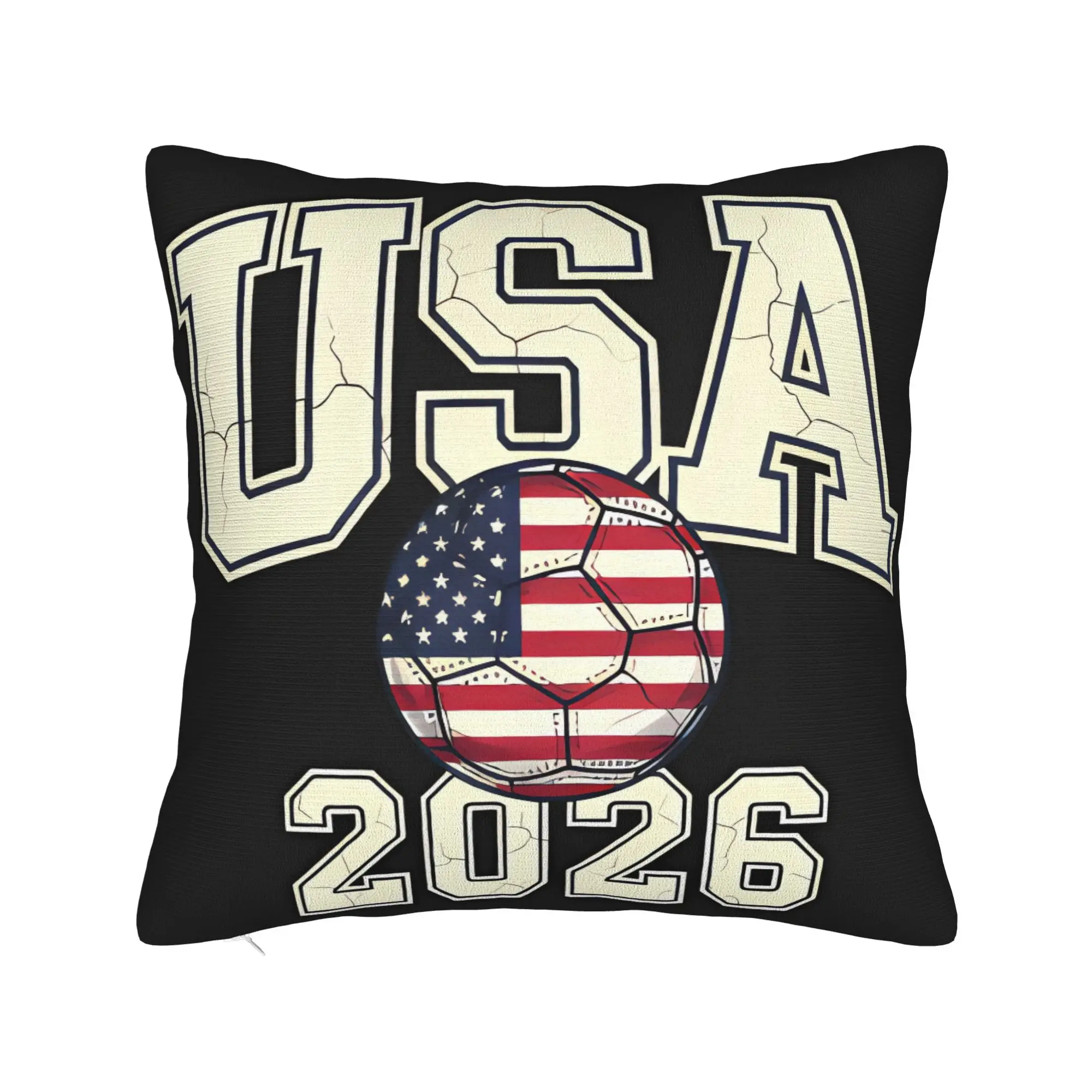 Pillow Case Soccer Football WM 2026 Soft  Pillow Cover For Wedding Party Home Decor Vintage Pillowcases
