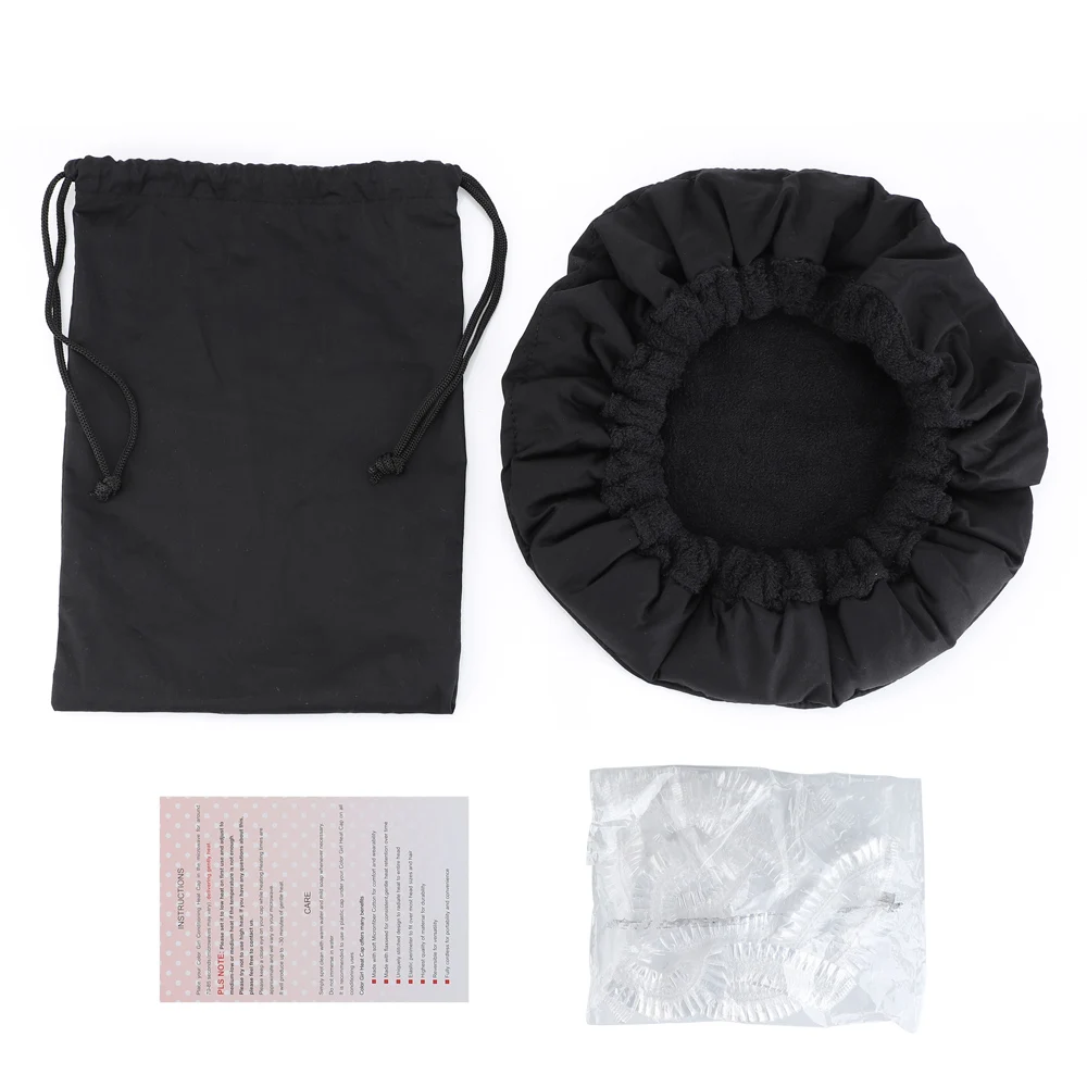 여성용 아마씨 헤어 케어 캡, 영양 수리, 스무딩 헤어 오일 캡, 스팀 전자 레인지 가열, 보온 캡, 스파 샤워