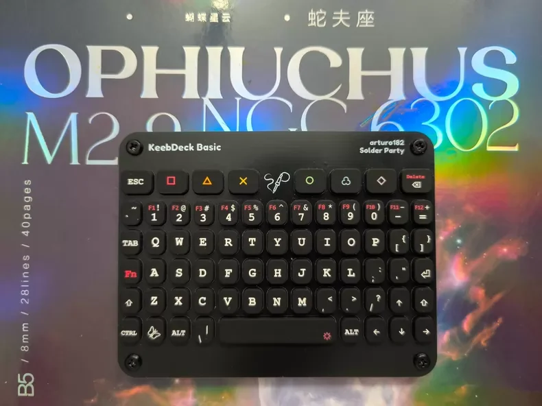 Keebdeck Basic Wired Mini Keyboard Stm32f042 Chip+p5032ktr Backlight Usb Diy Silicone Keyboard