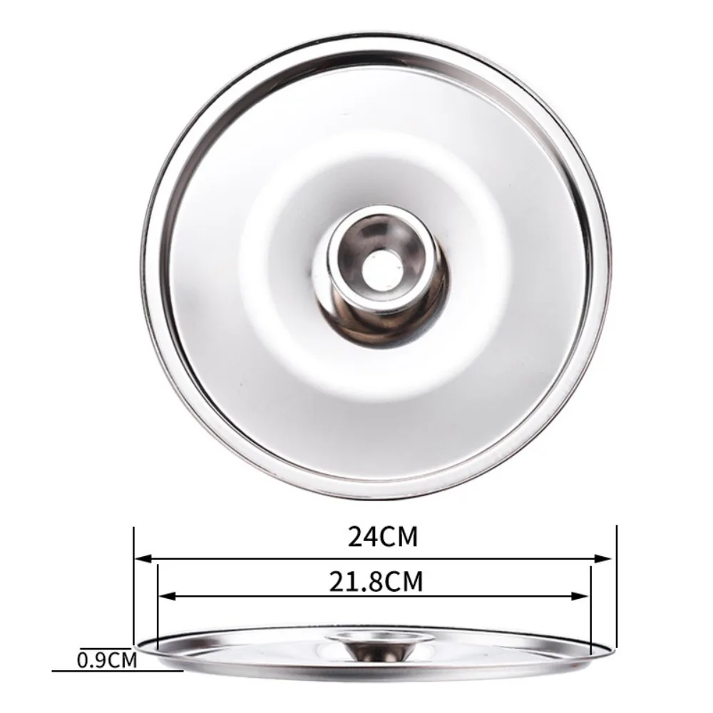 Nieuwe 10-24 cm ronde potdeksel, verdikte roestvrijstalen steelpanafdekking, vervanging, universele keukendeksel, keukenbenodigdheden