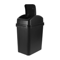Large Capacity Shake Lid Trash Can 30L Grey White PP Material Kitchen Bathroom Bedroom Garbage Bin Compact Reusable